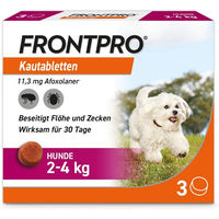 Produktbild von Frontpro 11,3 mg Kautabletten für Hunde 2 - 4 kg 3 Stück