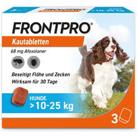 Produktbild von Frontpro 68 mg Kautabletten für Hunde 10-25 kg 3 Stück