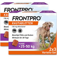Produktbild von FRONTPRO Kautabletten für Hunde über 25 bis 50 kg Doppelpack 2x3 Stück