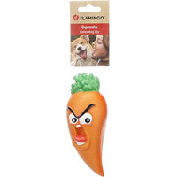Produktbild von Fruco Flamingo Hundespielzeug aus Latex mit Quietscher in Orange