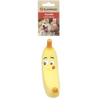 Produktbild von Fruco Flamingo Hundespielzeug Gelb aus Latex mit Quietscher
