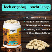 Produktbild von FSA NUTRITION Multivitamintabletten für erwachsene Hunde zur Unterstützung des Immunsystems 150 Stück