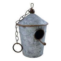 Produktbild von FTWDesign Nistkasten für Wildvögel aus Metall in Silber und Grau