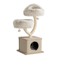 Produktbild von Fudajo Kratzbaum Zweigdesign mit Katzenhaus und Höhle aus Plüsch und Sisal 95 cm