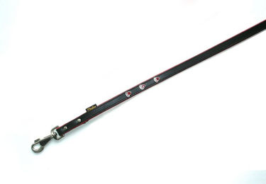 Führleine Pfote aus Leder in Schwarz 200 cm – Bild 1 von 1