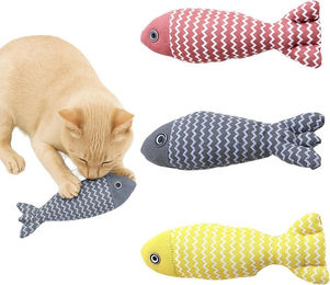 FUNFY Katzenspielzeug Set aus Plüsch mit Katzenminze und Knisterfunktion 3 Stück – Bild 1 von 5