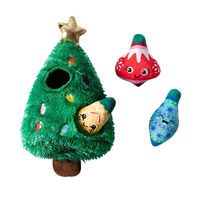 Produktbild von Funky Dogs Hundespielzeug Ready Set Glow buntes Plüsch-Quietschspielzeug