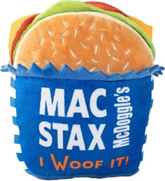 Funky Dogs McDoggle's Mac Stax Plüschspielzeug für Hunde in Blau – Bild 1 von 3