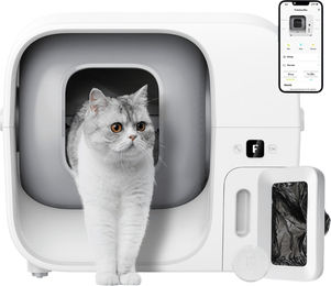 Furbulous Automatische Selbstreinigende Katzentoilette mit App-Steuerung und Versiegelungsfunktion in Weiß – Bild 1 von 1