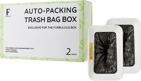 Furbulous Automatischer Müllbeutelhalter für Katzentoiletten 2er-Pack Weiß – Bild 1 von 1
