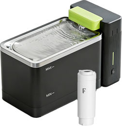 Furbulous Trinkbrunnen aus Edelstahl mit Ultrafiltration-Technologie für Katzen und Hunde, 3,3L, Schwarz, BPA-frei – Bild 1 von 1