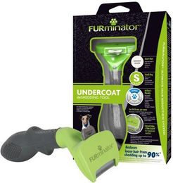 Furminator deShedding Fellpflegewerkzeug für kleine Hunde mit kurzem Fell in Grün – Bild 1 von 3