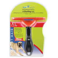 Produktbild von Furminator deShedding Tool Bürste für kurzhaarige sehr große Hunde aus Edelstahl in Rot