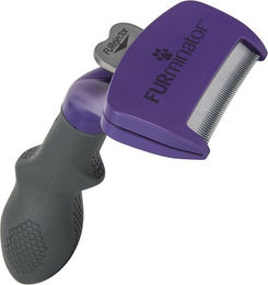Produktbild von Furminator DeShedding Tool Kamm für langhaarige Katzen in Lila M/L aus Edelstahl