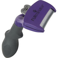 Produktbild von Furminator DeShedding Tool Kamm für langhaarige Katzen in Lila M/L aus Edelstahl