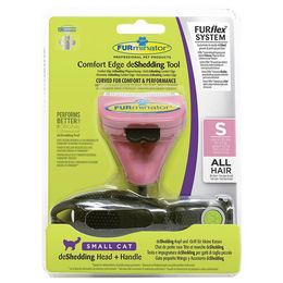 Produktbild von Furminator FURflex deShedding Combo S Katzenbürste aus Edelstahl in Rosa