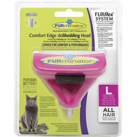 Produktbild von Furminator FURflex deShedding Fellpflegebürste für Katzen Größe L Rosa