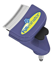 Furminator FURflex Fellpflegebürste für kleine Hunde mit deShedding-Aufsatz aus Edelstahl für alle Felltypen Größe S - 1 Stk. – Bild 1 von 10