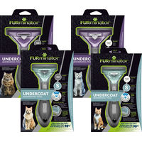 Produktbild von Furminator Katzenbürste für Langhaarkatzen Größe L Grau