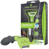 Produktbild von Furminator Undercoat deShedding Kamm für langhaarige Hunde Klein Grün