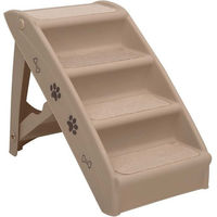Produktbild von furnicato Haustiertreppe klappbar aus Filz Braun 62 x 40 x 49,5 cm