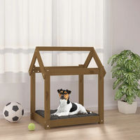 Produktbild von Furnicato Hundebett aus Kiefer Massivholz in Braun