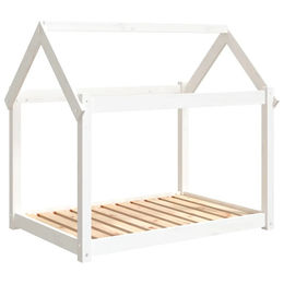 Furnicato Hundebett aus Kiefer Massivholz in Weiß 101x70x90 cm – Bild 1 von 8