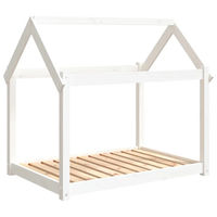 Produktbild von Furnicato Hundebett aus Kiefer Massivholz in Weiß 101x70x90 cm