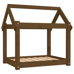 Furnicato Hundebett aus Massivholz Kiefer in Braun 71x55x70 cm – Bild 1 von 8