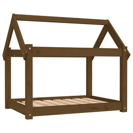 Furnicato Hundebett aus Massivholz Kiefer in Braun 81x60x70 cm – Bild 1 von 8
