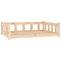 Produktbild von Furnicato Hundebett aus Massivholz Kiefer in Braun und Natur