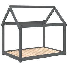Furnicato Hundebett aus Massivholz Kiefer in Grau 111x80x100 cm – Bild 1 von 8