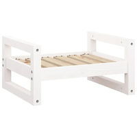 Produktbild von Furnicato Hundebett aus Massivholz Kiefer in Weiß 55,5x45,5x28 cm
