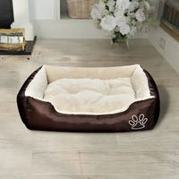 Produktbild von Furnicato Hundebett aus Stoff in Braun und Beige XXL