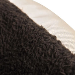 Furnicato Hundebett aus Stoff mit Polsterkissen Größe M in Braun oder Schwarz – Bild 1 von 3