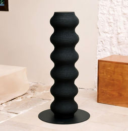 Furrytail Kratzbaum für Katzen modularer Kletterturm mit Sisalsäule höhenverstellbar 90 cm Schwarz – Bild 1 von 2