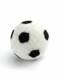 FUSSBALL BUDDY Hundespielzeug Hundeball aus Schafswolle weiß und schwimmfähig – Bild 1 von 1