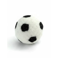Produktbild von FUSSBALL BUDDY Hundespielzeug Hundeball aus Schafswolle weiß und schwimmfähig
