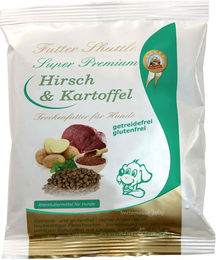 Produktbild von Futter Shuttle Getreidefreies Hundetrockenfutter Hirsch Monoprotein Hypoallergen