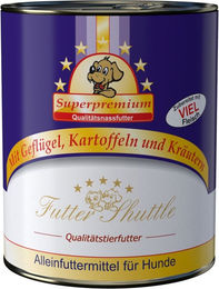 Futter Shuttle Hund Nassfutter Geflügel in der Dose laktosefrei und ohne Konservierungsstoffe 800g – Bild 1 von 1