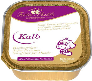 Produktbild von Futter Shuttle Hund Nassfutter Kalb ohne Konservierungsstoffe und Zucker in Schalen