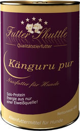 Produktbild von Futter Shuttle Hund Nassfutter Känguru Monoprotein Hypoallergen für Allergiker 400g Dose