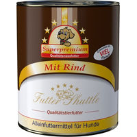 Produktbild von Futter Shuttle Hund Nassfutter Rind Laktosefrei und Ohne Konservierungsstoffe 800g Dose