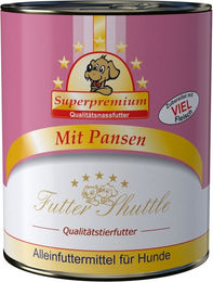 Futter Shuttle Hund Nassfutter Rind Pansen laktosefrei ohne Konservierungsstoffe und Zucker 800g Dose – Bild 1 von 1