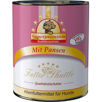 Produktbild von Futter Shuttle Hund Nassfutter Rind Pansen laktosefrei ohne Konservierungsstoffe und Zucker 800g Dose