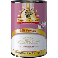 Produktbild von Futter Shuttle Hund Nassfutter Rind Pansen laktosefrei und ohne Konservierungsstoffe 400g Dose