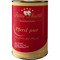 Produktbild von Futter Shuttle Hunde Nassfutter Pferd Monoprotein Hypoallergen für allergische Hunde 400g Dose