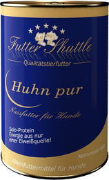 Produktbild von Futter Shuttle Hundefutter Nassfutter Huhn Monoprotein Hypoallergen für Allergiker 400g Dose