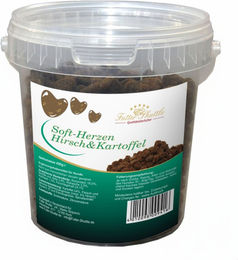 Futter Shuttle Hundeleckerlies Soft Herzen mit Hirsch und Kartoffel Getreidefrei Hypoallergen 450g – Bild 1 von 2