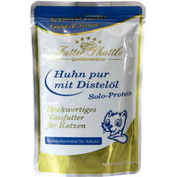 Produktbild von Futter Shuttle Katzen Nassfutter Gold Edition Huhn pur mit Distelöl monoprotein für alle Katzen